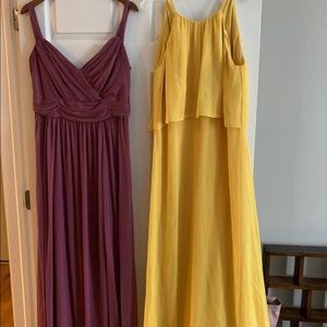 Mauve bridedmaid dress from David’s bridal